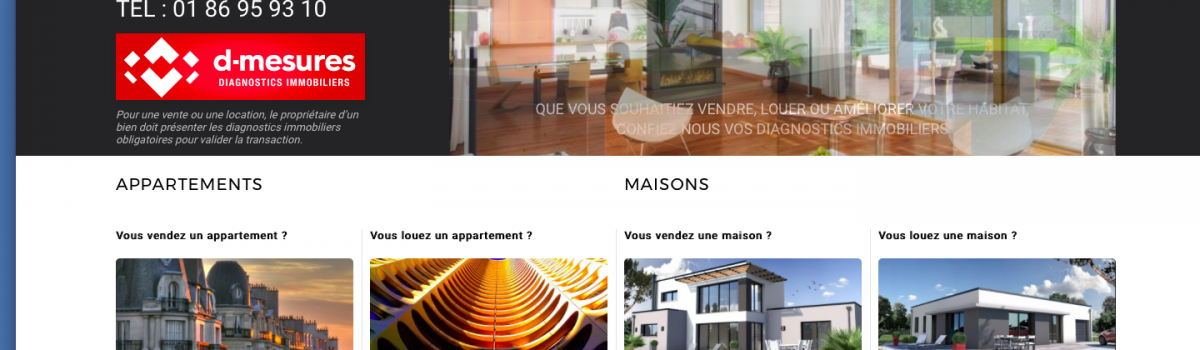 Réalisation du site D-mesures.com