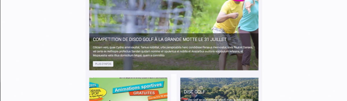 Le site de Sport en milieu rural - region PACA est ouvert